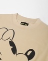 Shop Women's Brown Mickey The Original Graphic Printed Oversized T-shirt Dress