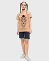 Shop Women's Brown Moon Child Graphic Printed Boyfriend T-shirt-Design