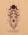 Shop Women's Brown Moon Child Graphic Printed Boyfriend T-shirt-Full