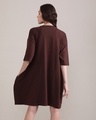 Shop Women's Brown Oversized Fit Free Size Dress-Design