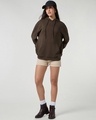 Shop Women's Brown Oversized Hoodies