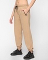 Shop Women's Brown Oversized Joggers-Full