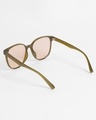 Shop Women's Brown Oversized Polarised Lens Sunglasses