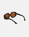 Shop Women's Brown Oversized Polarised Lens Sunglasses