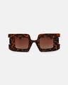 Shop Women's Brown Oversized Polarised Lens Sunglasses-Design