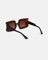 Shop Women's Brown Oversized Polarised Lens Sunglasses