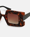 Shop Women's Brown Oversized Polarised Lens Sunglasses