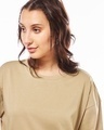 Shop Women's Brown Oversized T-shirt