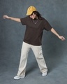 Shop Women's Brown Oversized T-shirt