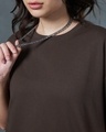 Shop Women's Brown Oversized T-shirt
