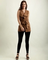Shop Women's Brown Polyester Jacket