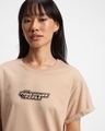 Shop Women's Brown Powerpufff Enough Graphic Printed Boyfriend T-shirt