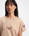 Shop Women's Brown Skool Graphic Printed Boyfriend T-shirt