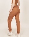 Shop Women's Brown Slim Fit Joggers-Design