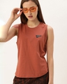 Shop Women's Brown Solid T-shirt-Front