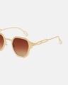 Shop Women's Brown Square Polarised Lens Sunglasses
