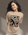 Shop Women's Brown Sugar Spice Everything Nice Graphic Printed Oversized T-shirt-Front