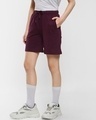 Shop Women's Maroon Shorts-Design
