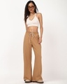 Shop Women's Camel Brown Wide Leg  Pants-Full