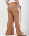 Shop Women's Camel Brown Wide Leg Plus Size Track Pants-Design