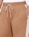 Shop Women's Camel Brown Wide Leg Plus Size Track Pants