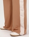 Shop Women's Camel Brown Wide Leg Plus Size Track Pants