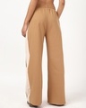 Shop Women's Camel Brown Wide Leg Track Pants-Design