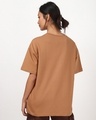 Shop Women's Camel Brown You Are Magic Graphic Printed Oversized T-shirt-Full