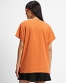 Shop Women's Caramel Orange Free Spirit Graphic Printed Boyfriend T-shirt-Design