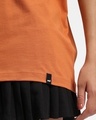 Shop Women's Caramel Orange Monday Blues Graphic Printed Boyfriend T-shirt