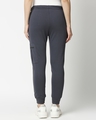 Shop Women's Blue Slim Fit Cargo Zipper Joggers-Full