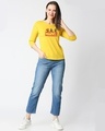 Shop Women's Ceylon Yellow Marvel 8 bit (AVL) 3/4 Sleeve Slim Fit T-shirt-Design