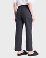Shop Women's Charcoal Cotton Flared Trousers-Design