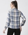 Shop Women's Checks Overlap Shirt Top-Full