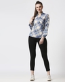 Shop Women's Checks Overlap Shirt Top