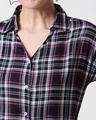 Shop Women's Checks Shirt Tie Up Top