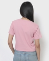 Shop Women's Cheeky Pink Button Up Rib Slim Fit Short Top-Full
