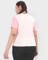 Shop Women's Cheeky Pink Don't Bother Typography Plus Size T-shirt-Full