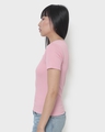Shop Women's Cheeky Pink Keyhole Ribbed Slim Fit Short Top-Design