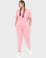 Shop Women's Cheeky Pink Boyfriend Plus Size T-shirt-Full