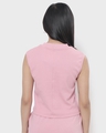 Shop Women's Cheeky Pink Sleeveless Slim Fit Rib Top-Full