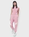 Shop Women's Cheeky Pink Sleeveless Slim Fit Rib Top
