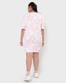 Shop Women's Cheeky Pink Tie & Dye Plus Size Oversized Dress-Design