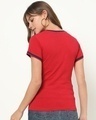 Shop Women's Chili Pepper Varsity Half Sleeve Round Neck T-shirt-Design