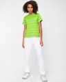 Shop Women's Chilled Out Green Striped Top-Full