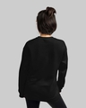 Shop Women's Black Chillin like a villan Printed Regular Fit Sweatshirt-Design