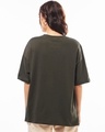 Shop Women's Chocolate Brown Born To Bloom Graphic Printed Oversized T-shirt-Full