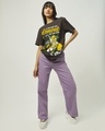 Shop Women's Chocolate Brown Lemonade Graphic Printed Oversized T-shirt
