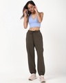 Shop Women's Chocolate Brown Oversized Joggers