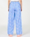 Shop Women's Clear Sky Blue Garfield All Over Printed Wide Leg Pyjamas-Design